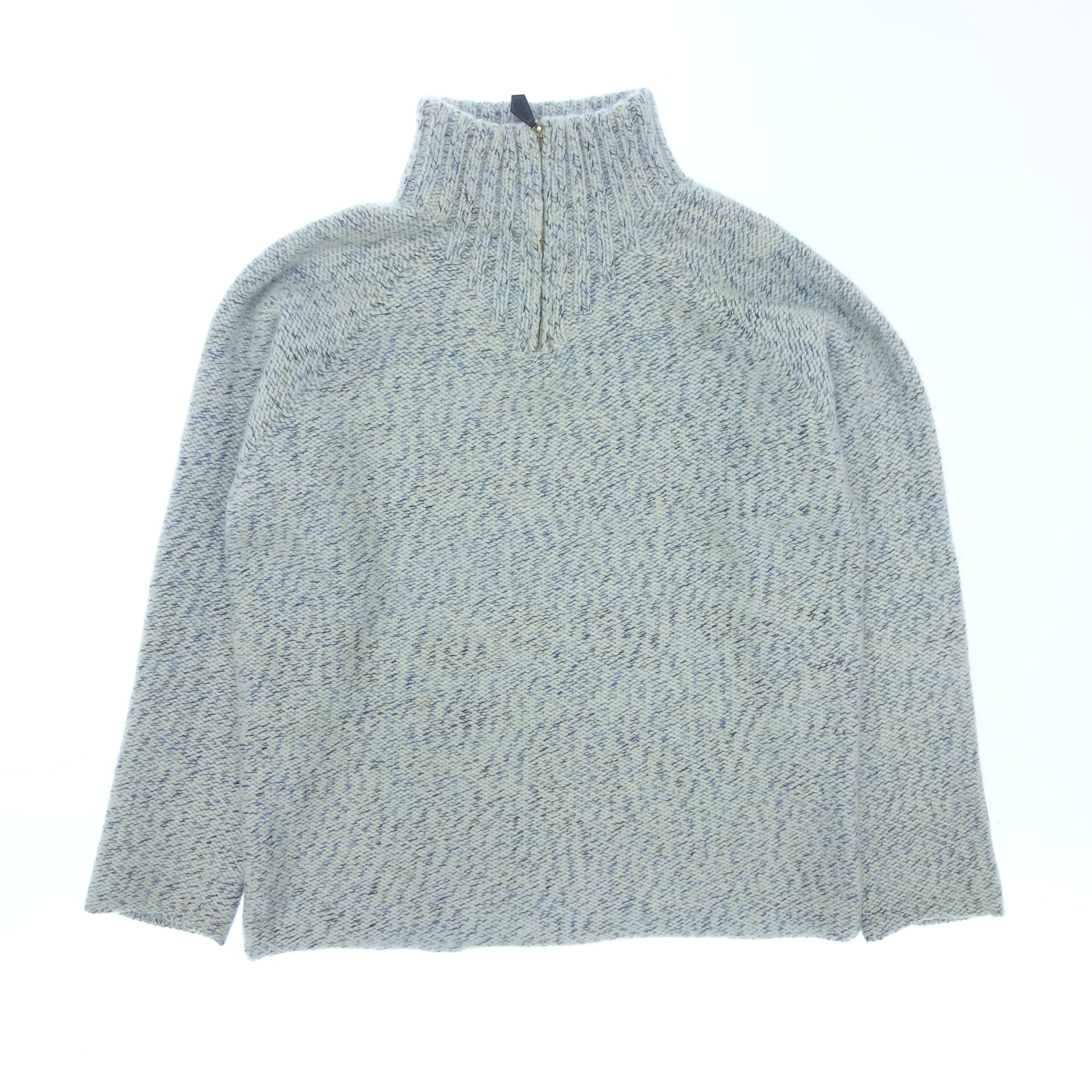 HERMES】エルメス ピュアカシミヤ ハーフジッププルオーバーニット