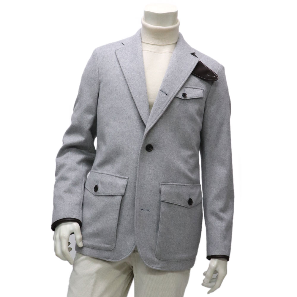 楽天市場】エルボーパッチ ジャケット（カラーグレー）（メンズ