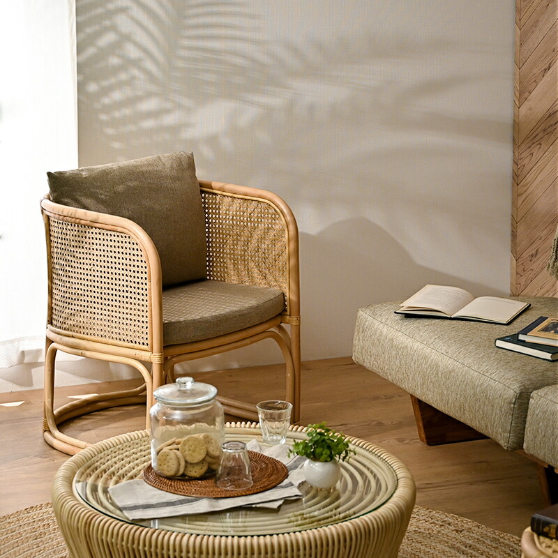 楽天市場】ラタン パーソナルチェア ラウンジチェア 完成品 軽量 軽い