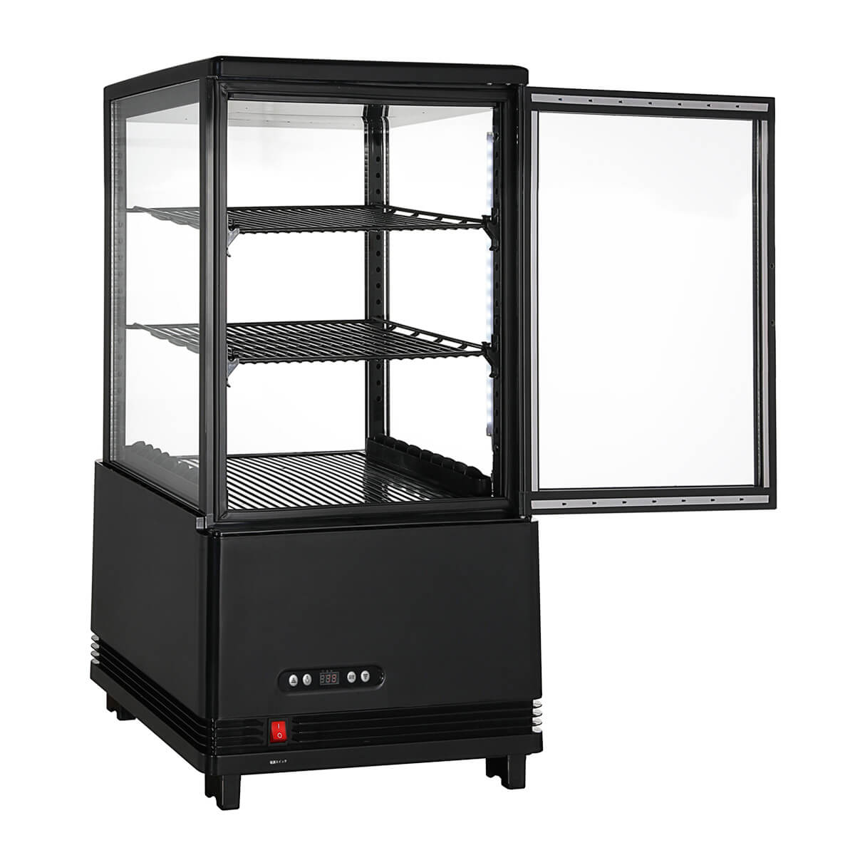 楽天市場】【立春セール！】 60L 黒 4面ガラス 冷蔵ショーケース 卓上