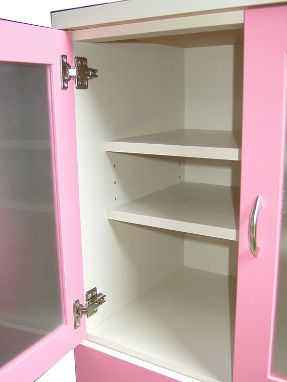 楽天市場】食器棚完成品日本製ピンクとアイボリーから選択 : ヒマラヤ