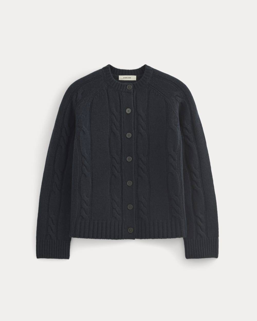 Cable Cardigan in Extrafine Luxe Merino | Navy – Everlane