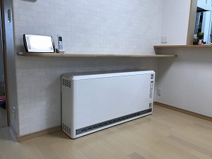 蓄熱式暖房器具ユニデールを設置しました ｜ 株式会社クサネン｜滋賀県