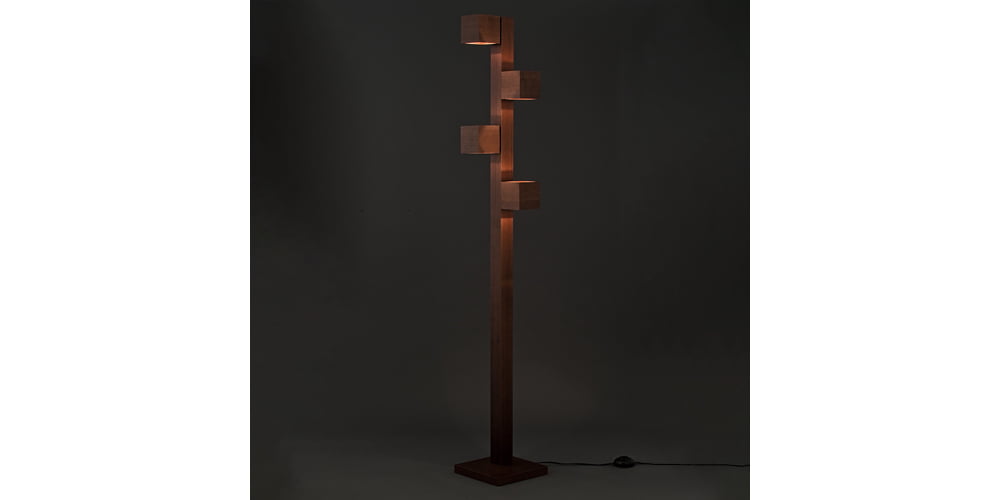 LEDフロアスタンド「F3180LE-WN」ウォールナット材 高さ170cm | 【公式