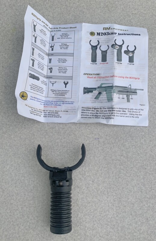 米軍実物 M203 用 フォアグリップ AOR DEVGRU SEAL M4 MARSOC RM