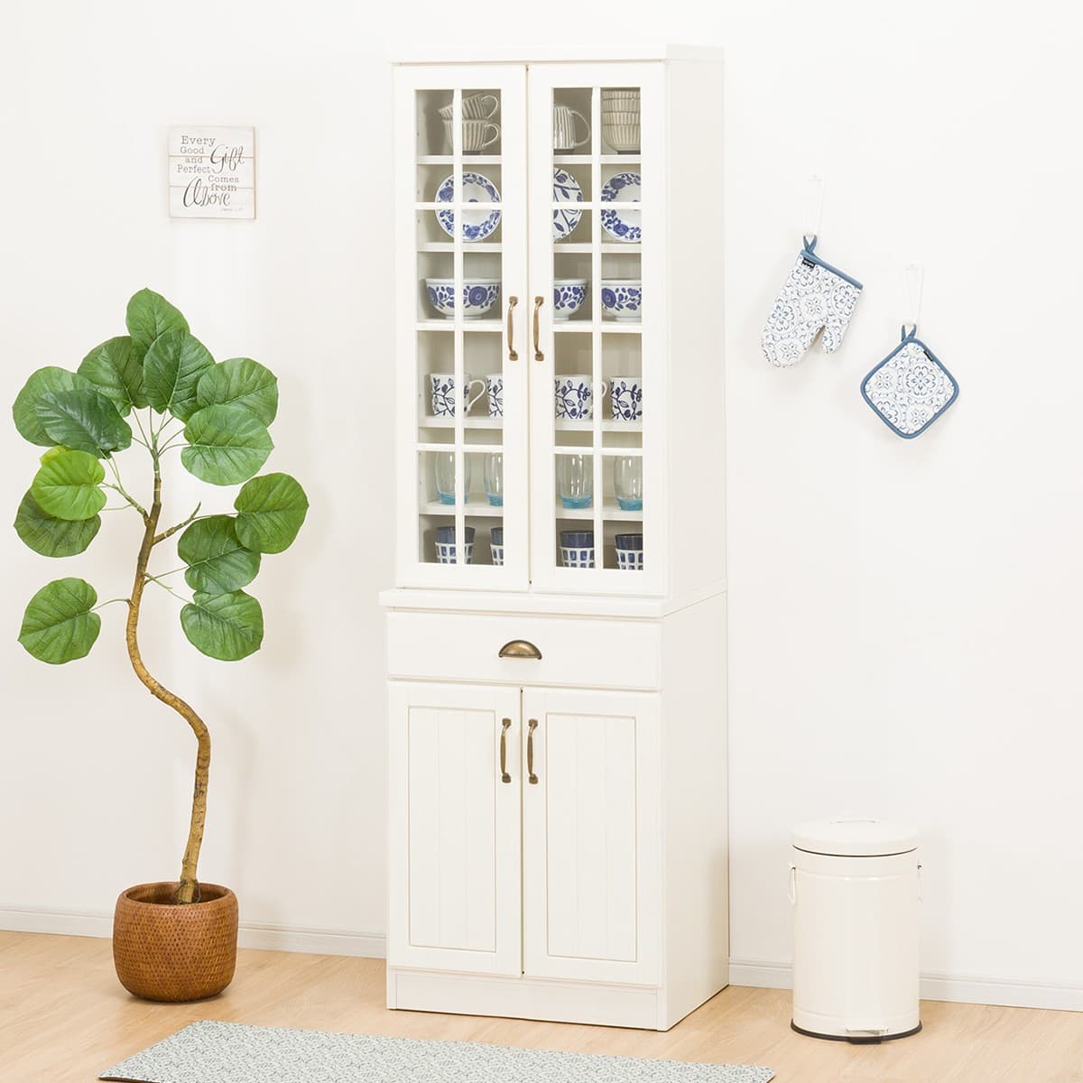 ニトリ 食器棚(ミランダ2 60 WW) - 通販 | 家具とインテリアの通販