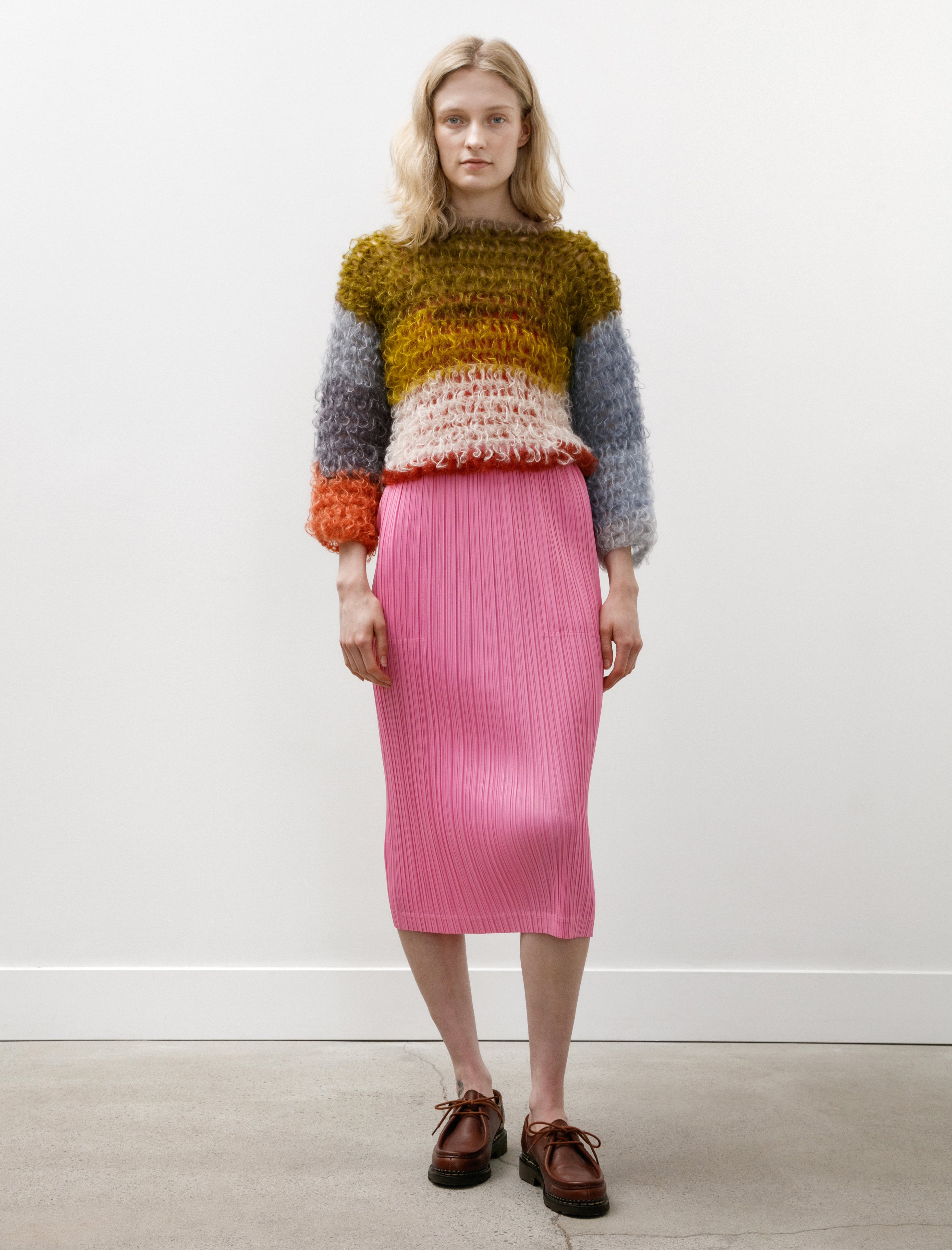 Pleats Please by Issey Miyake Loop Bottoms Skirt Pink – Neighbour