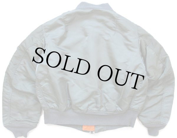 90s USA製 ALPHAアルファ MA-1 フライトジャケット オリーブ M