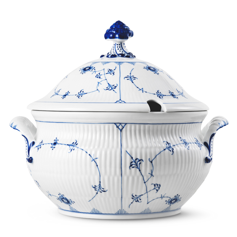 ブルーフルーテッド プレイン チューリン ラウンド|ロイヤル