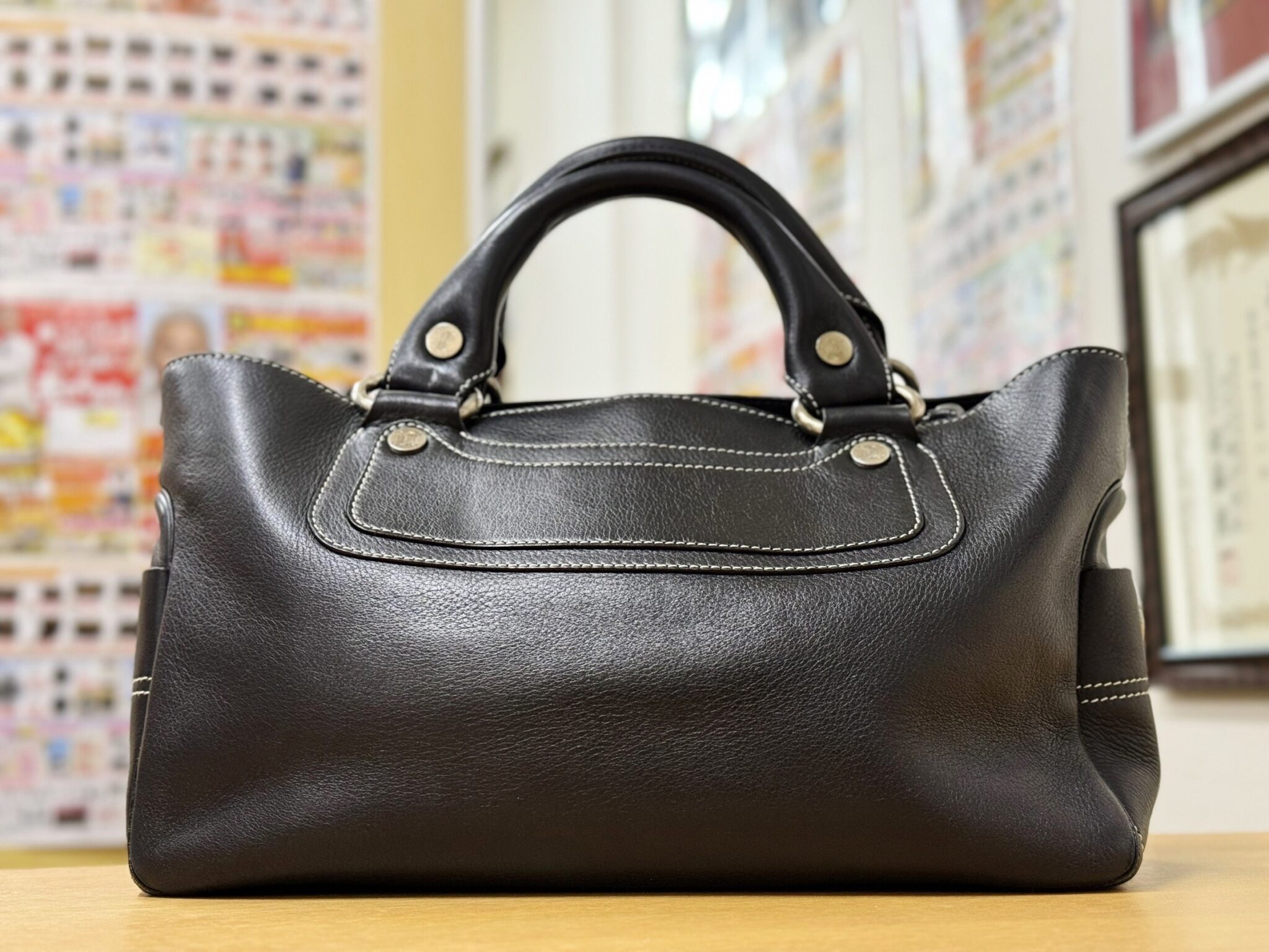 CELINE(セリーヌ) ブギーバッグ カーフレザー ハンドバッグ（チーフ