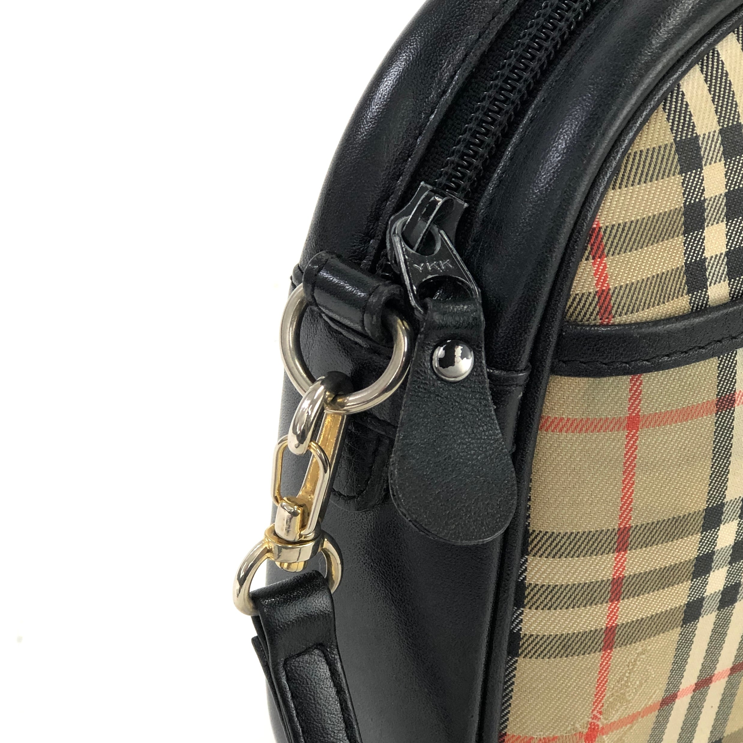 Burberrys バーバリーズ クラシックチェック ロゴ キャンバス×レザー