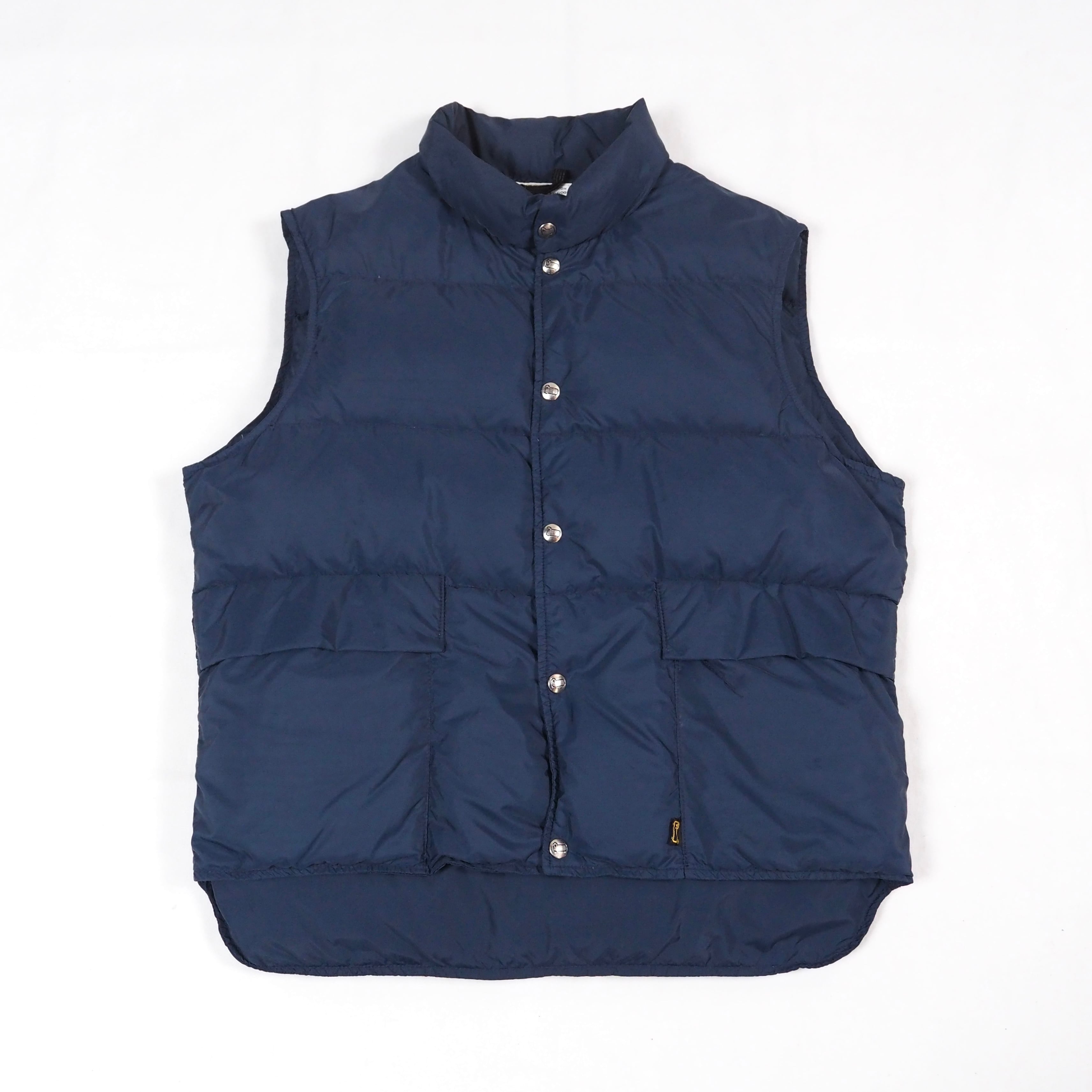 Woolrich down puffer vest navy L/80's USA製 ウールリッチ ダウン
