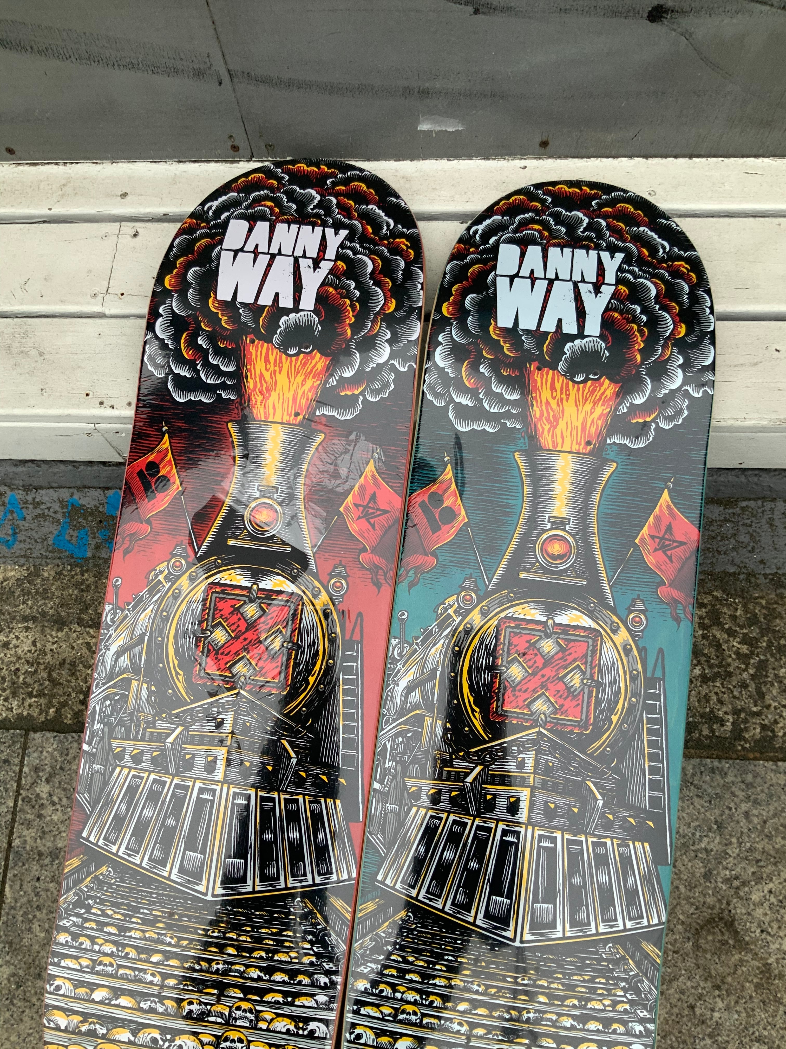 H-STREET SKATEBOARDING skate deck 【DANNY WAY HEAVY METAL TRAIN