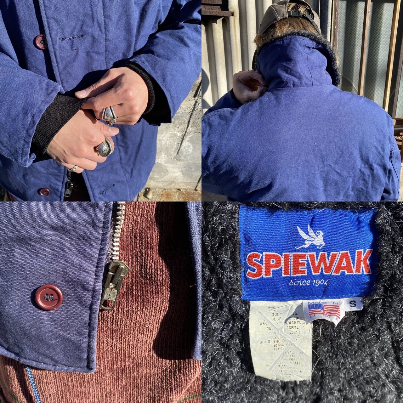 90年代 USA製 SPIEWAK スピワック ダック地 N-1タイプ ボアライナー