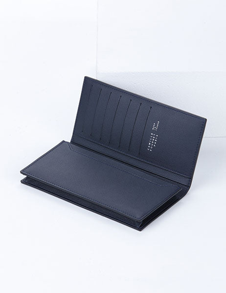 21.23 長財布 (マチあり) アリゲーター ミディアムブルー – Camille