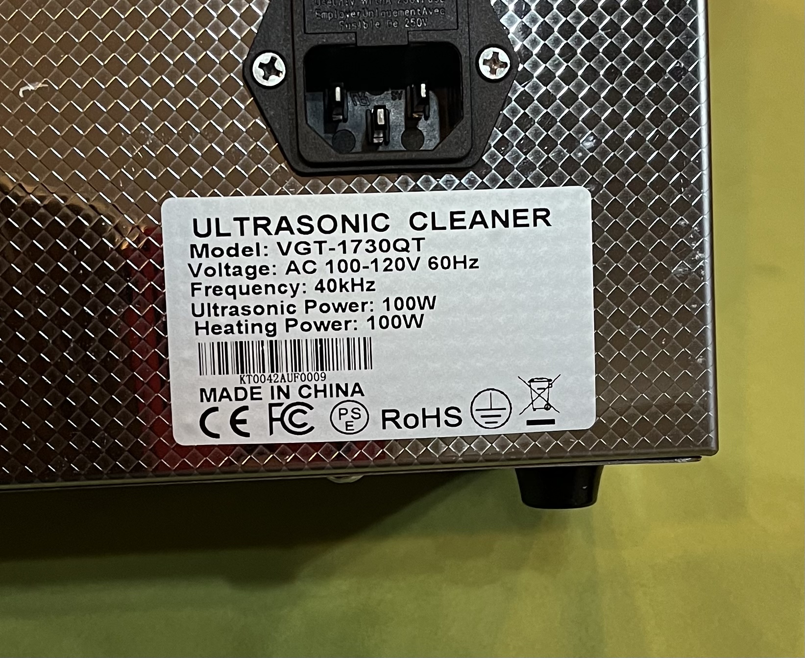 超音波洗浄機を買いました - MIYUTOのぷらも道