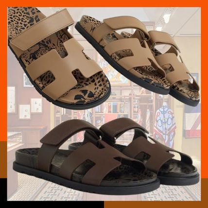 バイカラー HERMES(エルメス) サンダル・ミュール(レディース