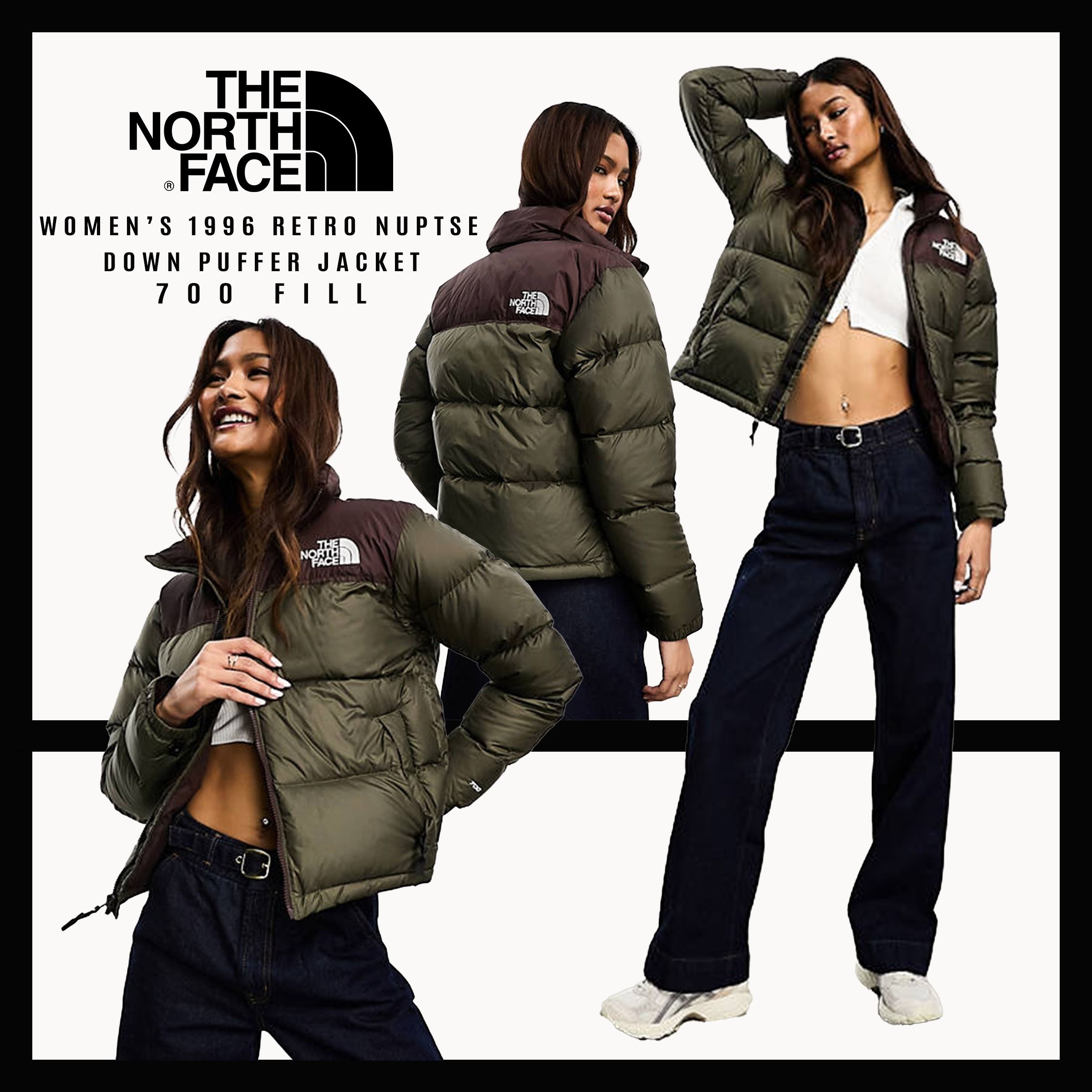 ノースフェイス☆ウィメンズ ヌプシ ジャケット Green 700Fill☆ (THE