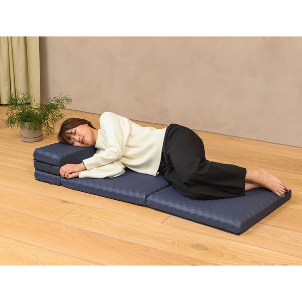 西川 ごろ寝マットスイート 五つ折り仕様 高反発ウレタン コンパクト