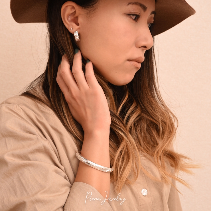 ハワイアンジュエリー クローズドバングル レディース[品番