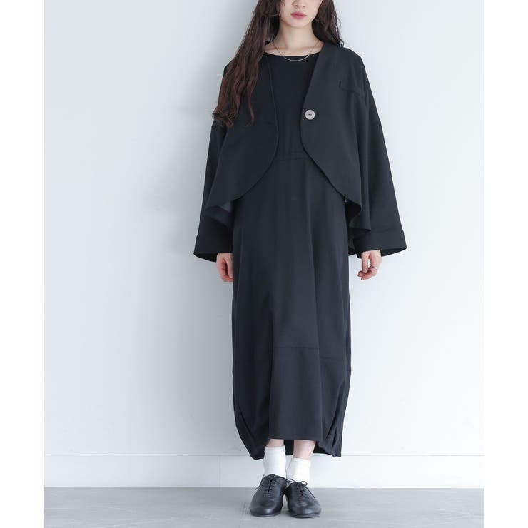 somari imaginationリネン混ジャケット＆ワンピースセットアップ[品番