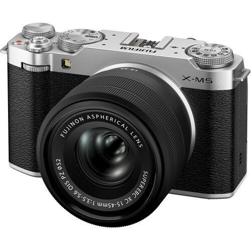 FUJIFILM X-M5 Mirrorless Camera with XC 15-45mm f/3.5-5.6 Lens (Black)