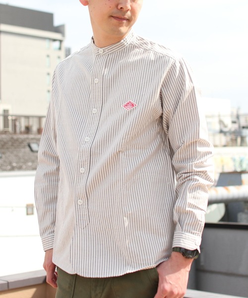 DANTON（ダントン）の「DANTON/ダントン バンドカラーシャツロング