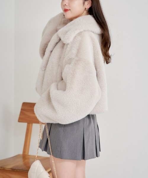 Chico（チコ）の「【2サイズ展開】ファーショートジャケット（ブルゾン