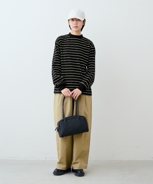 THREE FIFTY STANDARD レザーのワイドボストン