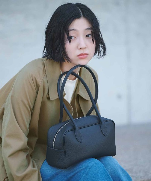 THREE FIFTY STANDARD レザーのワイドボストン