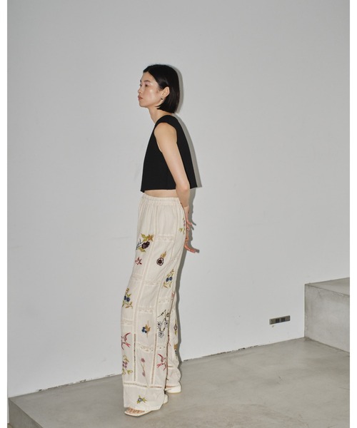 TODAYFUL（トゥデイフル）の「Embroidery Patchwork Trousers（その他
