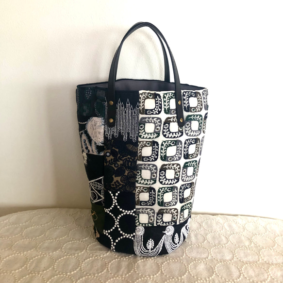 ハンドメイド バケツトートバッグ ミナペルホネン rosy 448 一点物