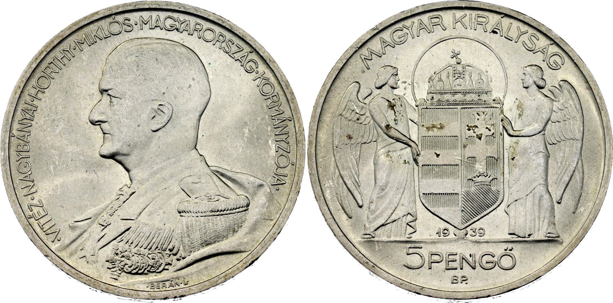 5 Pengő - Miklós Horthy (Birthday) - Hungary – Numista