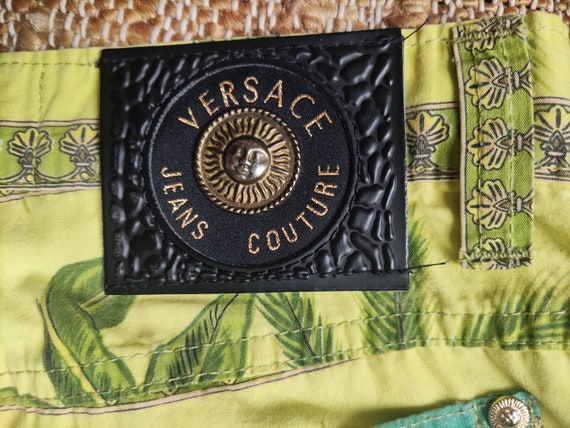 Gianni Versace Tarzan Jungle Baroque Green Vintage Medusa 90s 1993