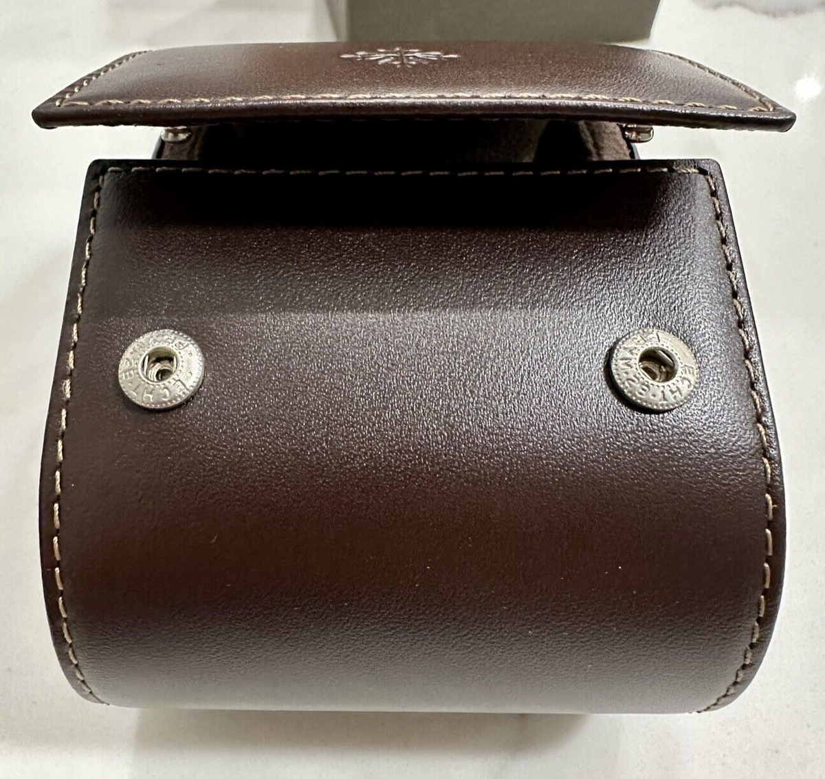 100% Authentic Patek Philippe Watch Travel Leather Case Pouch H997