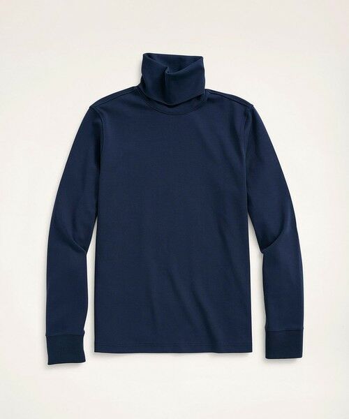スーピマコットンストレッチ タートルネックニットシャツ （Tシャツ