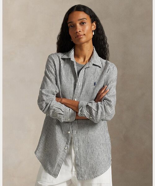 楽天市場】ラルフローレン シャツ リネン レディースの通販