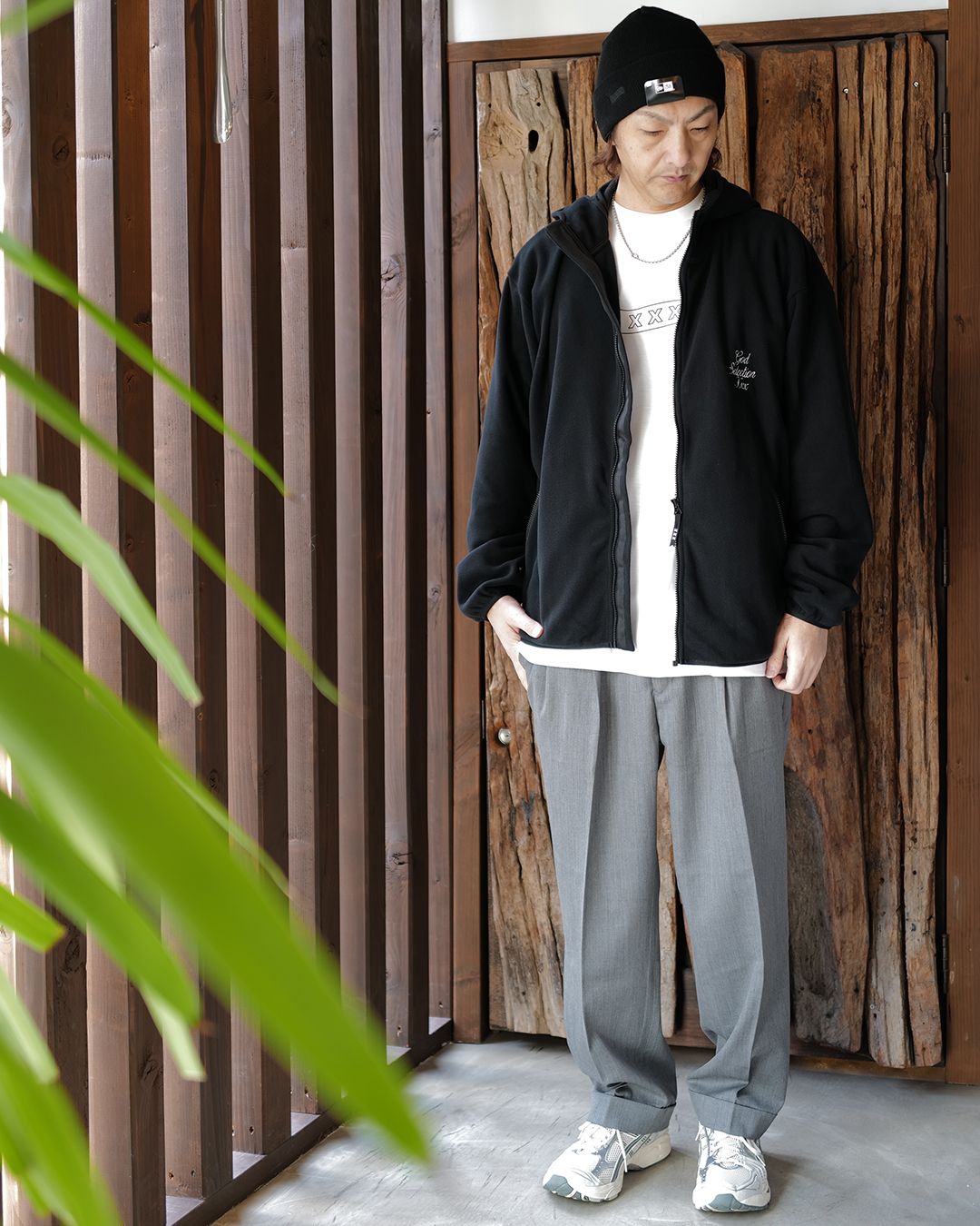 GOD SELECTION XXX - GX-A26-JK-03 FLEECE JACKET BLACK | River