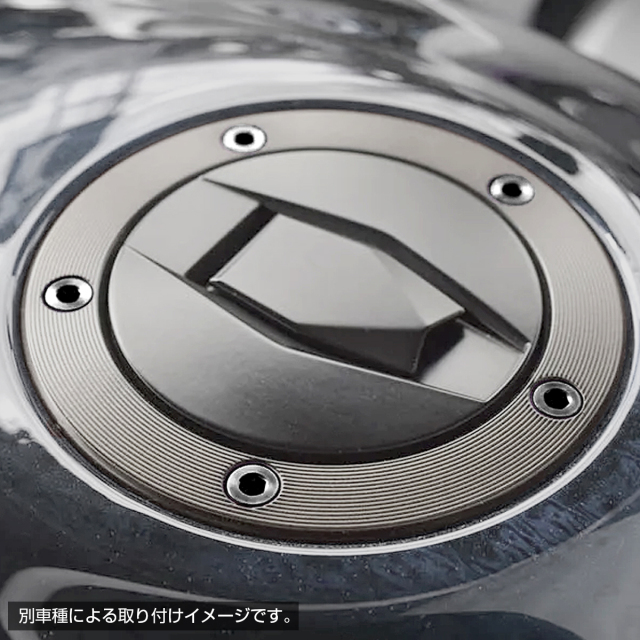 64チタン タンクキャップボルト スズキ 5穴用 ブラック 5本セット