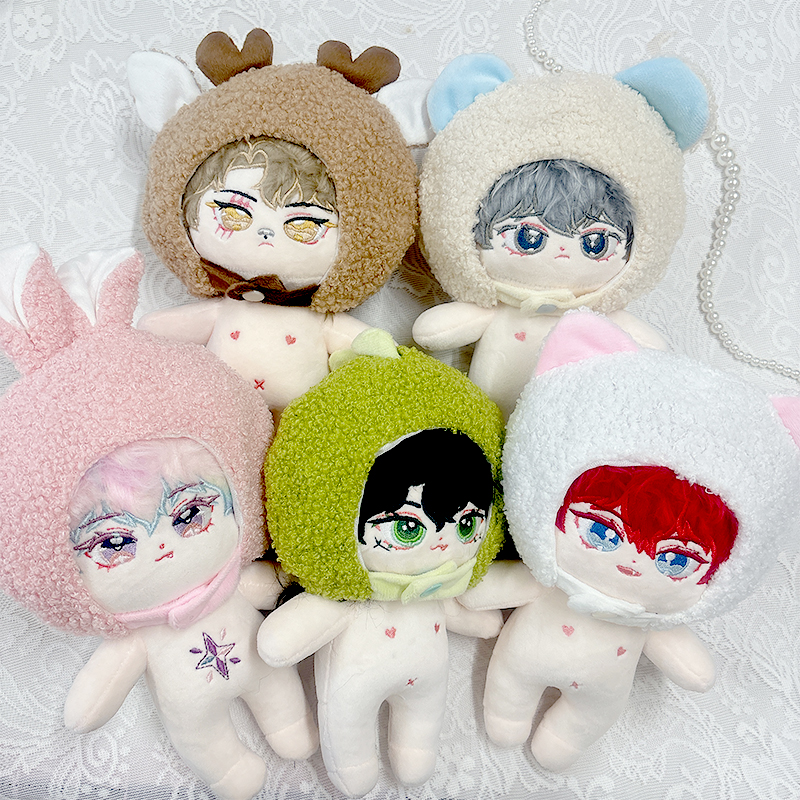 ぬい服】ぬいぐるみ用もこもこボア着ぐるみキャップ【20cm用】【推し活