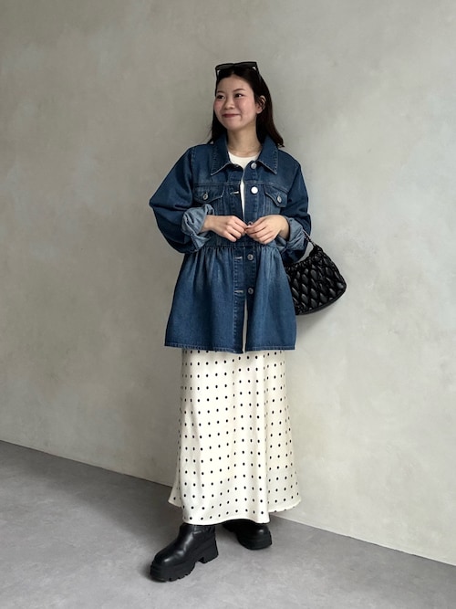 ペプラムデニムジャケット（デニムジャケット）｜prose verse（プロズ