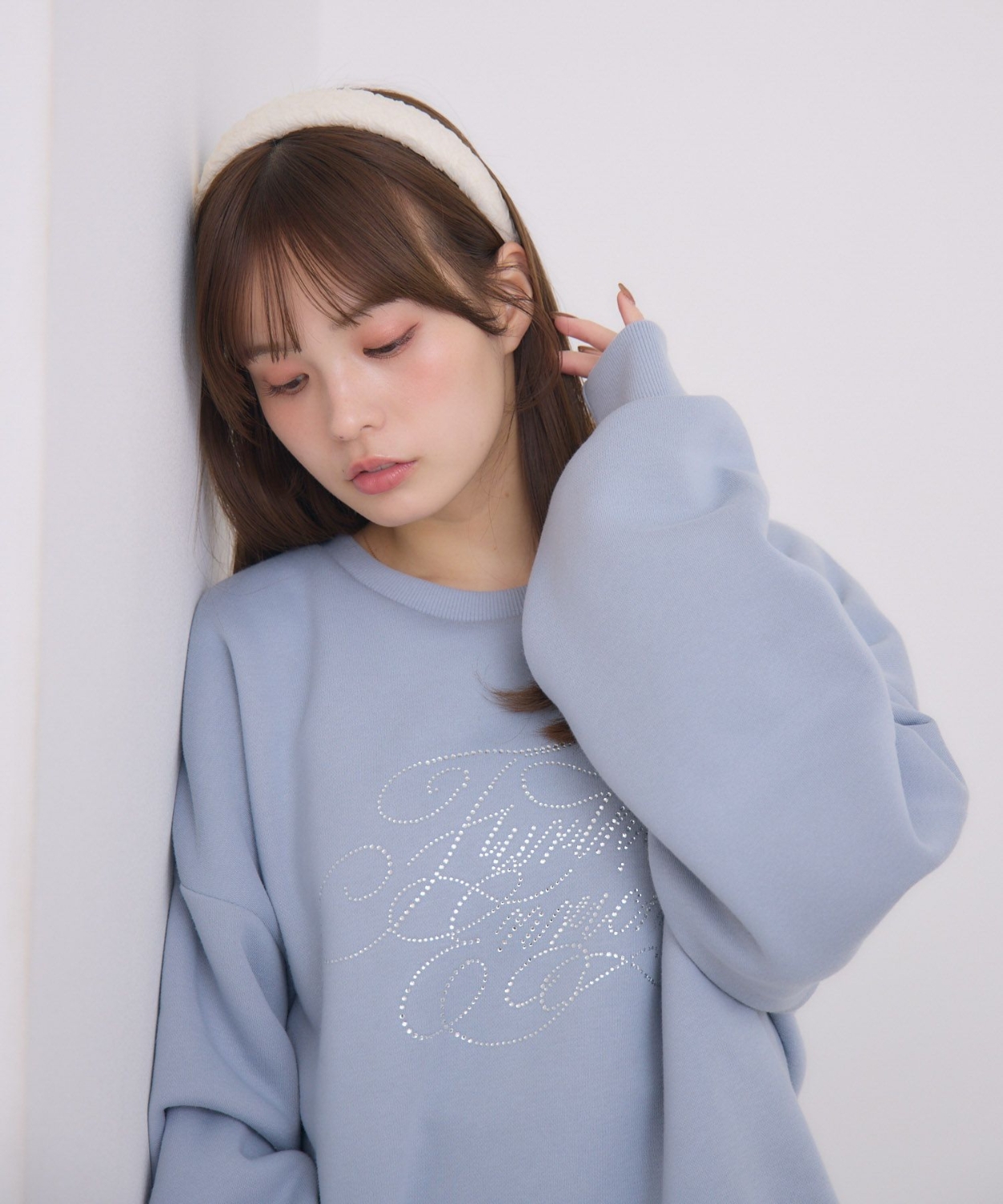 ビジューロゴBIGトレーナー|ems excite | RETRO GIRL ONLINE STORE