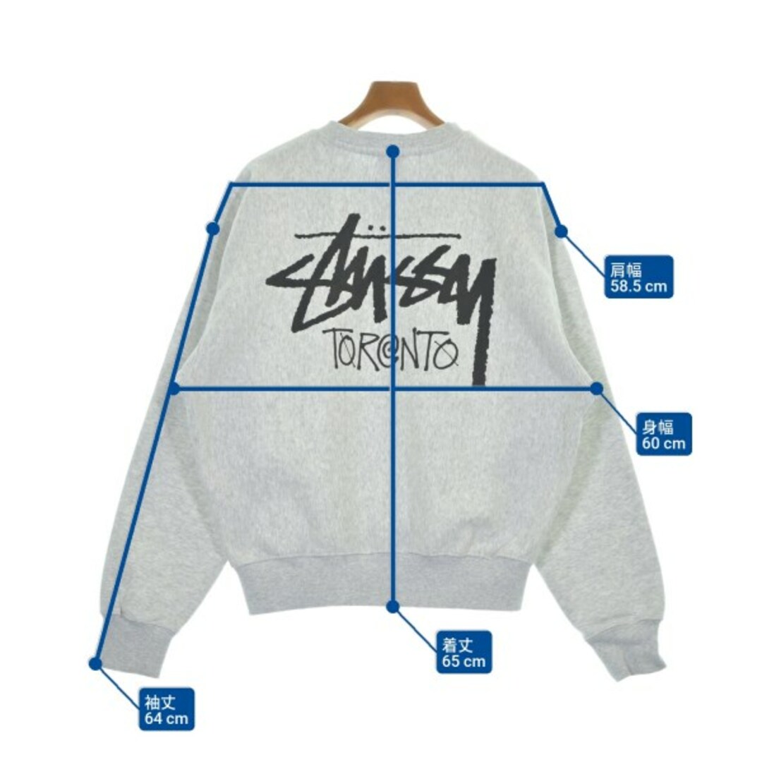 STUSSY - STUSSY ステューシー スウェット M グレー 【古着】【中古