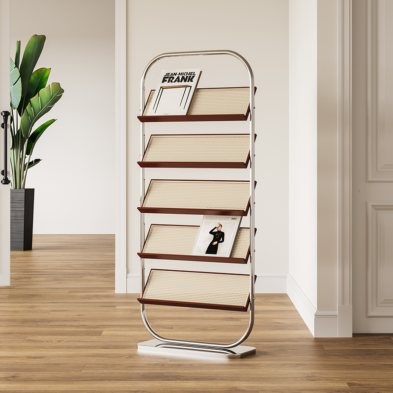 アンティーク調ラタンマガジンラック | 耐久性と風合いを兼ね備えた