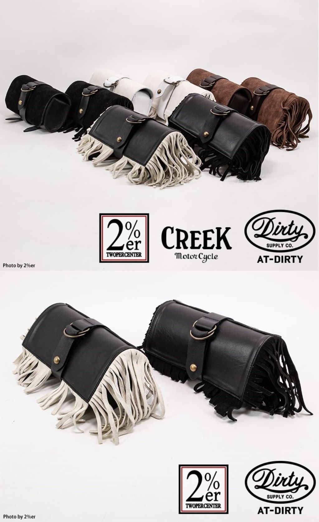 Webike | 2%er ツーパーセンター 【CREEK MOTORCYCLE×AT-DIRTY】レザー