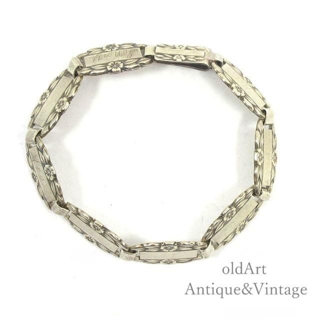 ヴィンテージ WW2 スイートハートブレスレット Sterling Silver