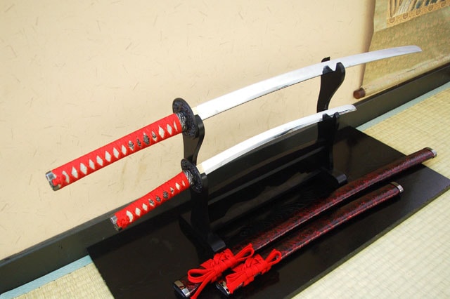 模造刀 2本セット 日本刀 コレクション アンティーク 部品不足模造刀 2