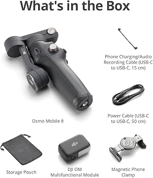 DJI Osmo Mobile 8 Advanced Tracking Combo Gimbal Stabilizer for