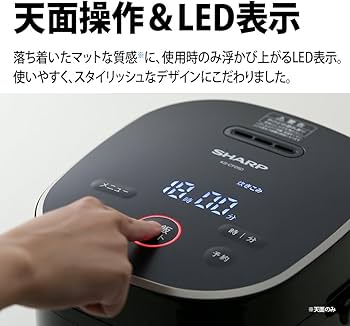 Amazon | シャープ 炊飯器 KS-CF05B-W 3合 一人暮らし マイコン パン