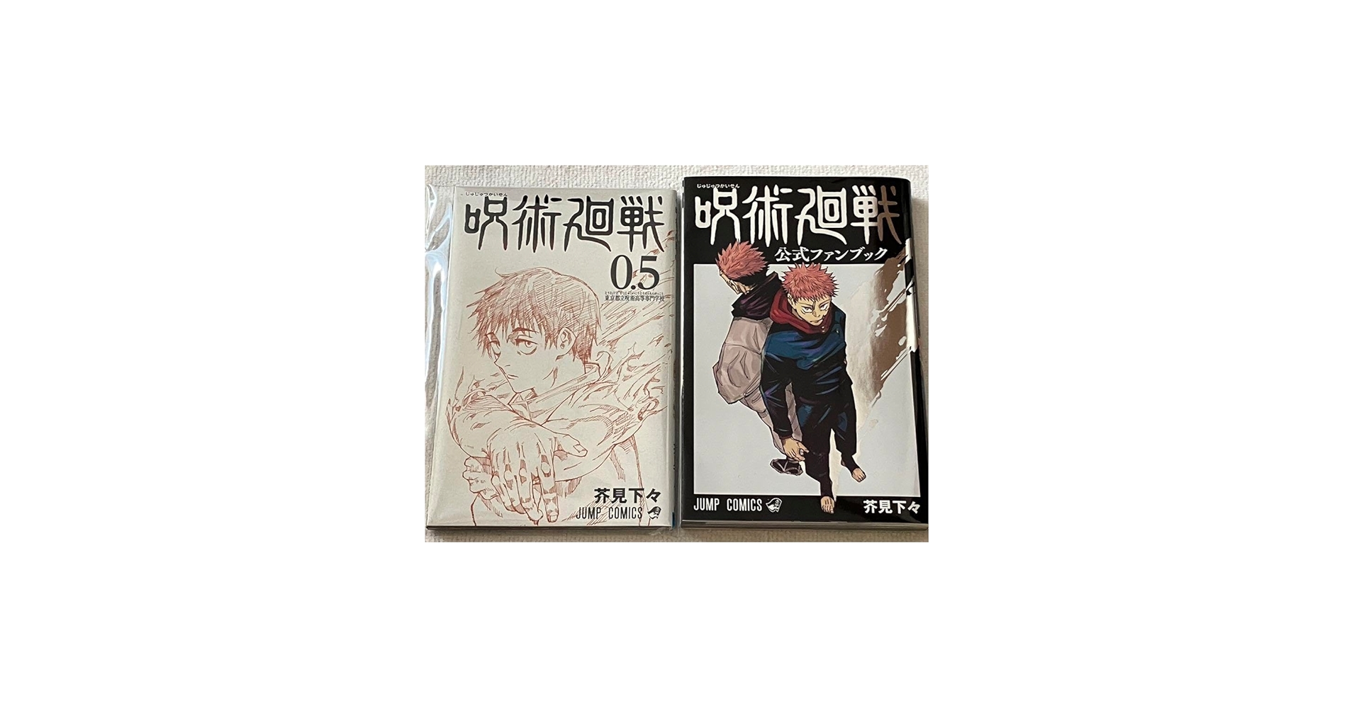 Amazon.co.jp: 呪術廻戦 公式ファンブック 呪術廻戦 0.5巻 2点セット
